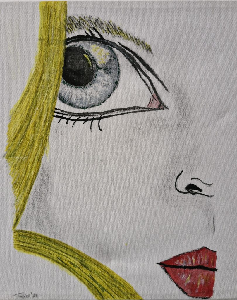 Her Best Side (mixed Media)