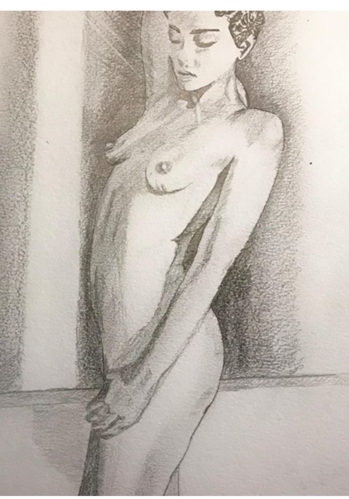 nude standing A3-300